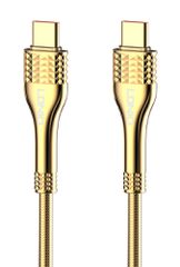 LDNIO καλώδιο USB-C σε USB-C LC651C, 65W, 1m, χρυσό