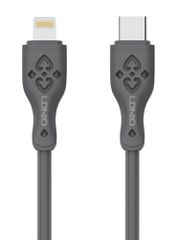 LDNIO καλώδιο Lightning σε USB-C LC811I, 30W PD, 1m, γκρι