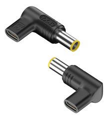 POWERTECH αντάπτορας τροφοδοσίας laptop YX-12, USB-C σε Lenovo/IBM 7.9x5.5mm, μαύρος