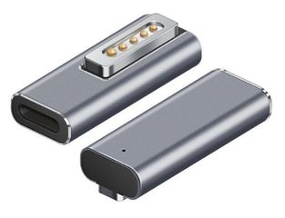 POWERTECH αντάπτορας τροφοδοσίας laptop YX-MS2, USB-C σε Magsafe 2, ασημί