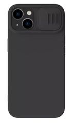 NILLKIN θήκη CamShield Silky Silicone για iPhone 15 Plus, μαύρη