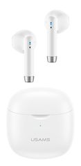 USAMS earphones IA04 με θήκη φόρτισης, True Wireless, Φ13mm, λευκά