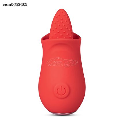 10 Speeds Red Color Silicone Flower Shape Massager with Tongue