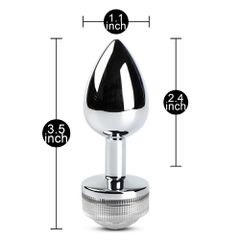 Metal Butt Plug with Light ( Non Vibrating )-thumb-5