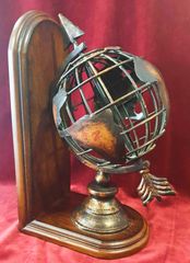 Παλαιά υδρόγειος σφαίρα μετταλική - ρετρό, ντεκορ, διακόσμηση