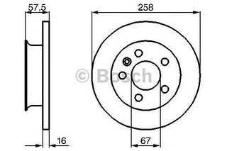 Δισκόπλακα ΕΜΠΡΟΣ FRONT DISCS BRAKE VW TRANSPORTER-thumb-1