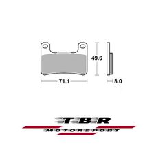 ΤΑΚΑΚΙ BRAKE PADS TBR898 PR-1 KAWASAKI ZX-25R 250 21 FRONT