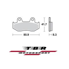 ΤΑΚΑΚΙ BRAKE PADS TBR887 PR-1 SUZUKI  BURGMAN 250 04 REAR - R