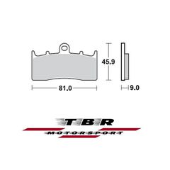 ΤΑΚΑΚΙ BRAKE PADS TBR879 PR-1 BMW  R 850 R 850 04 FRONT - L / R