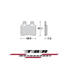 ΤΑΚΑΚΙ BRAKE PADS TBR878 PR-1 DERBI  SENDA DRD EVO SM 50 08 REAR - R