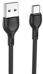 XO NB200 2.1A USB Καλώδιο TypeC 1.0μ Μαύρο