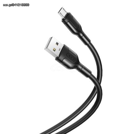 XO NB212 2.1A USB Καλώδιο Φόρτισης για Micro Μαύρο