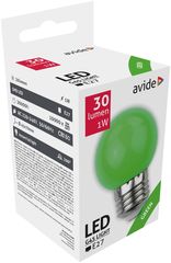 Avide LED Διακοσμητική Λάμπα G45 1W E27 Πράσινο