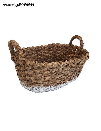 Καλάθι Ψάθινο-Sea Grass  44*32*18 cm  Black Rush 6719C