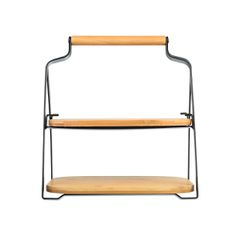 Δίσκος σερβιρίσματος Bamboo Essentials διόροφος-thumb-1