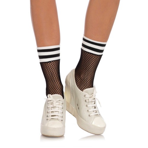 Fishnet Athletic Anklets O/S BLACK