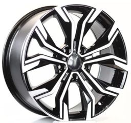 RENAULT STYLE ΖΑΝΤΕΣ ΚΑΙΝΟΥΡΓΙΕΣ ΣΕΤ 7Χ17 5Χ114,3Κ ΕΤ38 ΜΑΥΡΟ ΔΙΑΜΑΝΤΕ