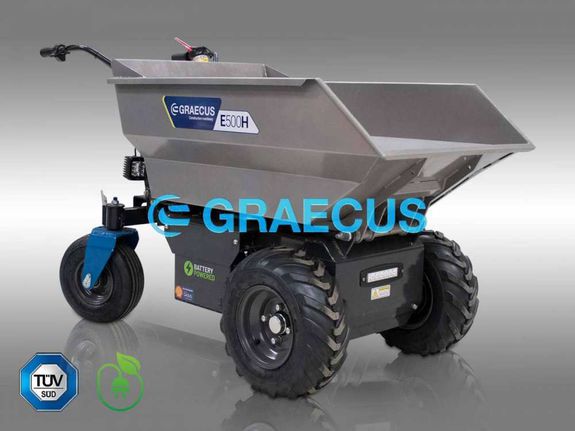 Dumper ηλεκτρικό με υδραυλική ανατροπή GRAECUS E500H