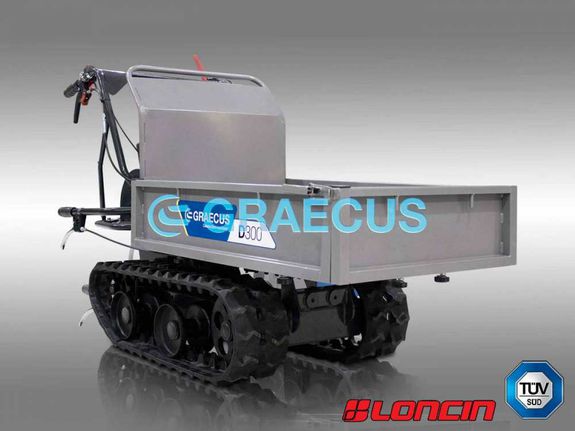 Dumper ερπυστριοφόρο με μηχανική ανατροπή GRAECUS D300