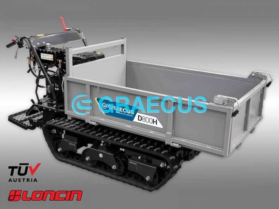 Dumper ερπυστριοφόρο με υδραυλική ανατροπή GRAECUS D800H