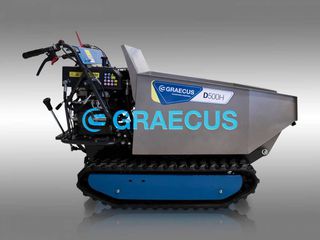 Ντάμπερ - Dumper Graecus 2025 Dumper ερπυστριοφόρο με υδραυλική ανατροπή 9hp GRAECUS D500H-thumb-3