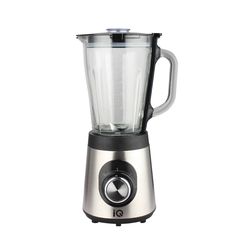 IQ BL-416 Inox Μπλέντερ για Smoothies με Γυάλινη Κανάτα 1.5lt 800W