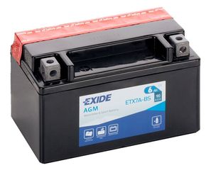 Exide Agm YTX7A-BS Motorbike & Sport Battery ETX7A-BS