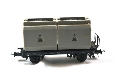 Βαγόνι ROCO HO (1:87) 4322 - Φορτάμαξα με δύο κοντέινερ κάρβουνου