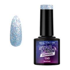 Ημιμόνιμο Βερνίκι Elixir Semi Gel Uv&Led; 1249 Star Light Seafoam 8ml