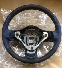 ΤΙΜΟΝΙ ΔΕΡΜΑΤΙΝΟ MITSUBISHI COLT '04- (4400A283XA)  Steering Wheel BLACK/BLUE LEATHER