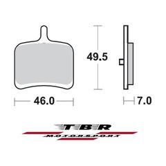ΤΑΚΑΚΙ BRAKE PADS TBR938 PR-1 BUELL  1125 CR 1125 08 REAR - L
