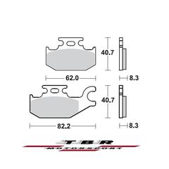 ΜΕΤΑΛΛΙΚΑ ΤΑΚΑΚΙΑ SINTER METAL PADS TBR935