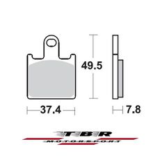 ΤΑΚΑΚΙ BRAKE PADS TBR927 PR-1 KAWASAKI  ZX6R NINJA 600 	07 FRONT - L / R