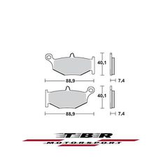 ΤΑΚΑΚΙ BRAKE PADS TBR924 PR-1 SUZUKI  GSR 400 06 REAR - R