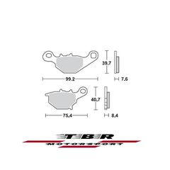 ΤΑΚΑΚΙ BRAKE PADS TBR905 PR-1 SUZUKI  RM 85 05 REAR - R