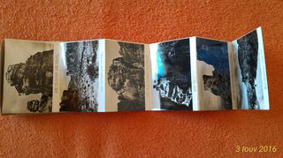 GREECE ΜΕΤΕΩΡΑ. 12 φωτογραφίες-φυσούνα- SOUVENIR, από το κατάστημα Ν. Σ. ΣΤΟΥΡΝΑΡΑΣ ΒΟΥΛΗΣ 22 ΤΗΛ 24-905(πενταψήφιο), δεκαετίας'40. Διάσταση 9,0x6,5 εκατοστά