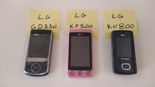 LG GD330, KP500, KU800