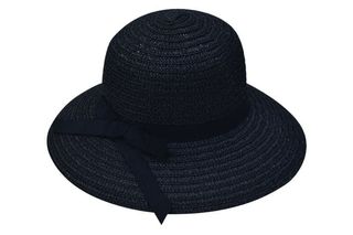 Καπέλο με μονόχρωμη κορδέλα Stamion ΜΑΥΡΟ
