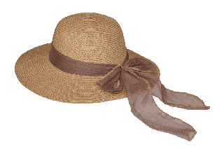 Μονόχρωμο καπέλο με χρωματιστή κορδέλα ΚΑΦΕ