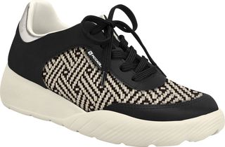 Γυναικεία Ανατομικά Sneakers Piccadilly Micro Fiber 779-24127-27 [949015-1] Μαύρο – Λευκό χρώμα