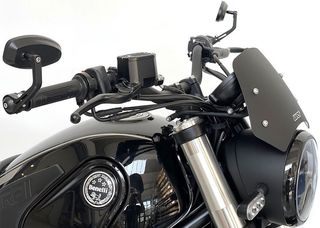 ΛΥΡΗΣ WRS ΖΕΛΑΤΙΝΑ SPORT MAT BLACK ΓΙΑ BENELLI LEONCINO 500 17-23, BE006NO
