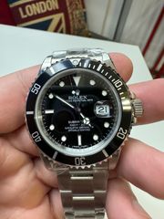 Rolex submariner classic aluminum 16610 black μηχανισμός VR3135 engraved model 2008 new superclone edition 2024 904L full steel 