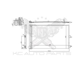 Ψυγείο A/C για Mercedes Benz (CLA-KL C117), 13 - 19 AMG