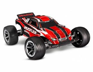 Off-Road Traxxas 2024 Rustler 2WD 1/10 RTR TQ Red USB - With Battery/Charger-thumb-4