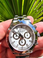 Rolex Daytona 116520 2001 year model white superclone 904L full steel 2024 new edition  Working chronograph