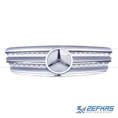 Μάσκα Εμπρός MERCEDES E-Class W211 (2002-2006) 3φυλλη Χρώμιο/Ασημί