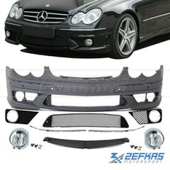 Προφυλακτήρας εμπρός MERCEDES CLK W209 (2003-2009) look AMG CLK63 με PDC, με Προβολείς Ομίχλης