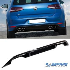 Διαχύτης (Diffuser) Σπόϊλερ Πίσω Προφυλακτήρα VW Golf 7 (2012-2017) look R