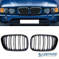 Μάσκες / Καρδιές Εμπρός BMW X5 (1999-2003) M-Look Μαύρο Γυαλιστερό