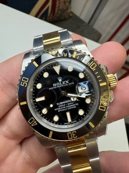 Rolex submariner two tone black dial 116613LN 904L steel with 18K yellow gold plated 6 mils with VR3135 movement superclone edition 2024